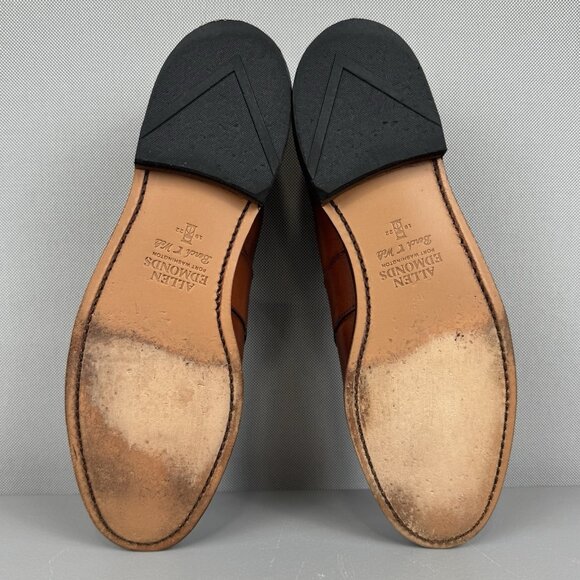 Allen Edmonds Randolph Penny Loafer Shoes Leather Bench Welt Mens 10.5 AA Brown - Picture 7 of 11